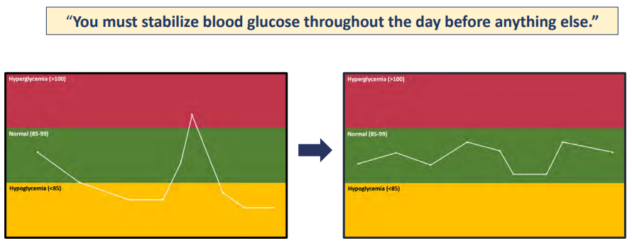 keeping blood sugars stable throughout the day is important for optimal health